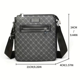 New Crossbody Bag for Men Bags Casual Man Messenger Bag Fashion Male Bag PU Leather Designer Sling Pack Shoulder Bag