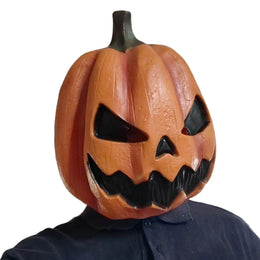 Creepy Party  Scary Halloween Costumes Pumpkin Head Cover Creepy Cosplay  Headdress For Party And Trick Prop  Adult Party Mask