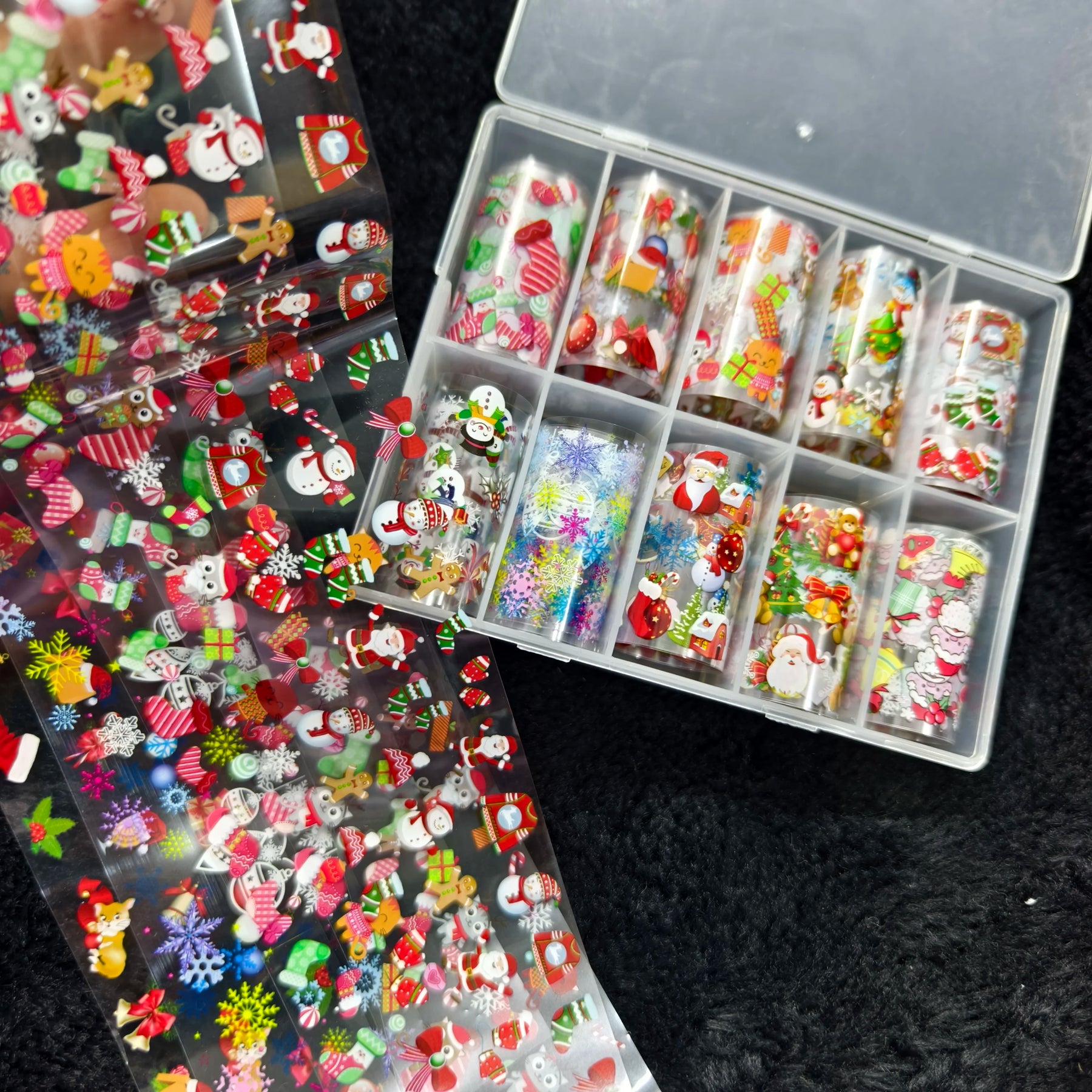 10Rolls Halloween  Christmas  Easter Nail Foils Transfer Paper  Nail Art Stickers   Decal  Nails Decoration