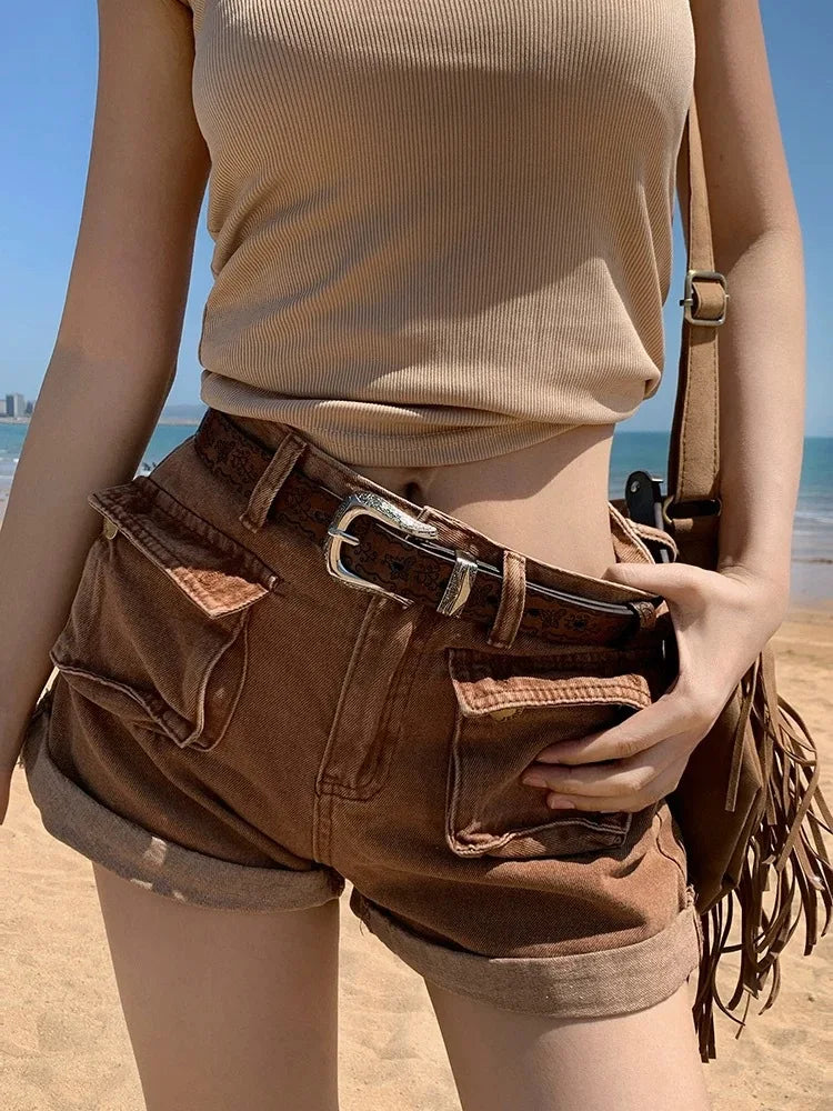 Women Belts For Jeans Dresses Pants Ladies Leather Waist Belt with Gold Buckle