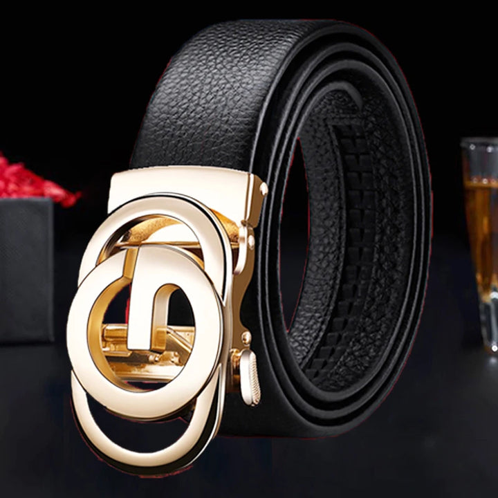 Men's Belt Automatic Buckle Belt Fashion Business Belt for Male Good Gifts for Men