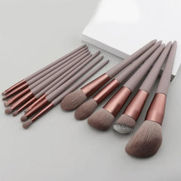 KissICON Red KissIcon 13 Piece Makeup Brushes Set - Soft