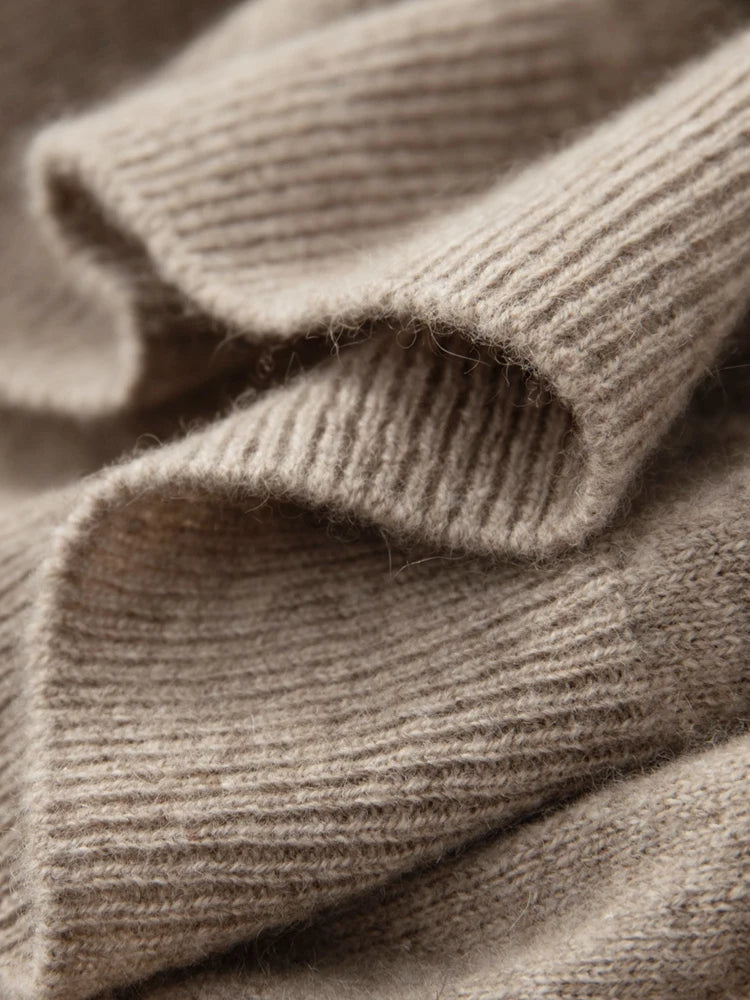 100% Merino Wool Sweater Man O-neck Basic Wool Pullover Autumn Winter Long Sleeve Soft Warm Jumper Smart Casual Knit Popular Top