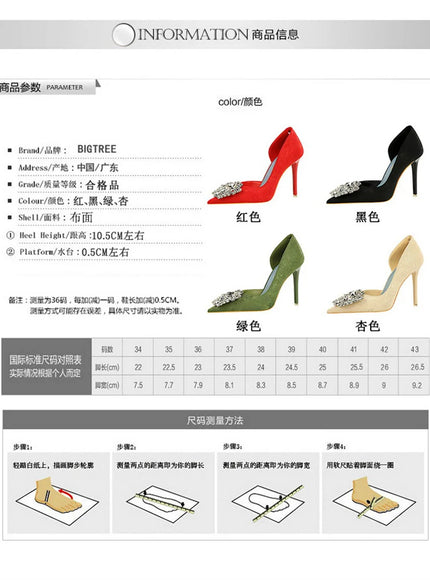 Fashion Spring Banquet Women's Shoes Thin Heels High
