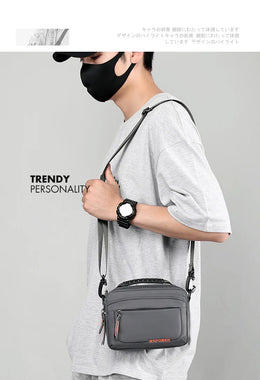 Men's Casual Messenger Bag Outdoor Small Shoulder Bag Multifunctional Travel Waist Bag Hanging Bag Crossbody Bags for Men