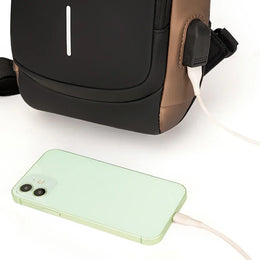 Multifunction Designer Anti-theft USB Shoulder Bag Crossbody Travel Sling Pack Messenger Pack Chest Bag Male Luxury Brand Men