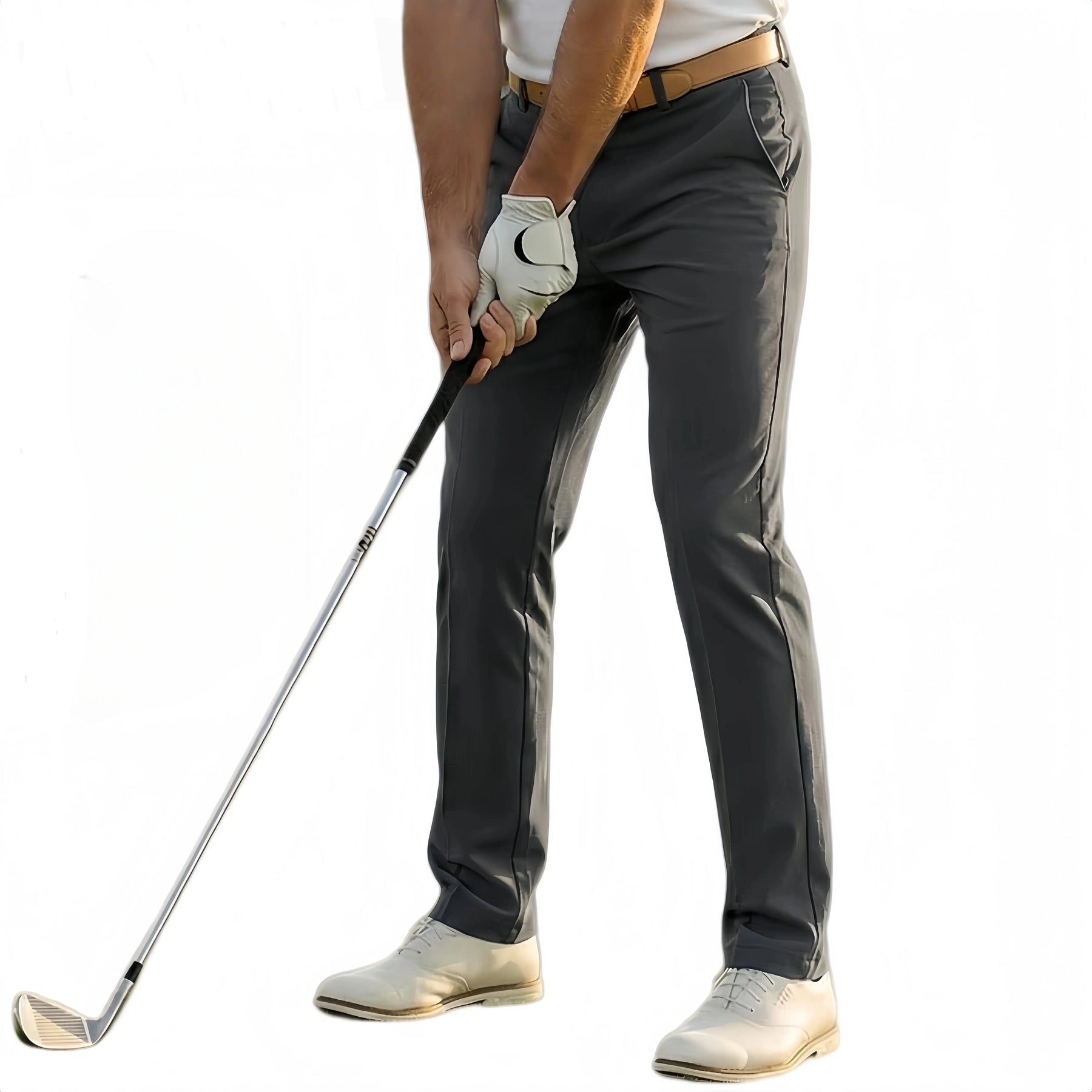 Men's Golf Pants, Summer Sweat-Absorbing Breathable Golf Trousers