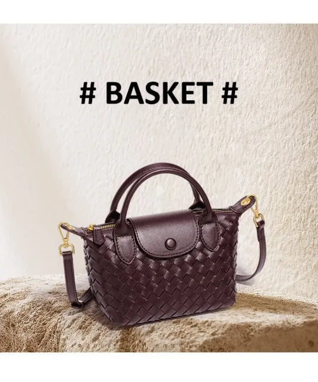 KissICON Woven Small Jiaozi Texture Popular Advanced Shoulder