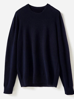 100% Merino Wool Sweater Man O-neck Basic Wool Pullover Autumn Winter Long Sleeve Soft Warm Jumper Smart Casual Knit Popular Top