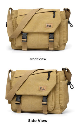 Men's Casual Crossbody Bag Large Capacity Single Shoulder Bag Commuter Mailman Bag Lightweight Leisure Backpack for Business