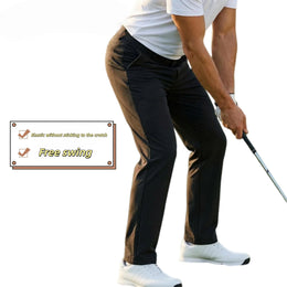 Men's Golf Pants, Summer Sweat-Absorbing Breathable Golf Trousers