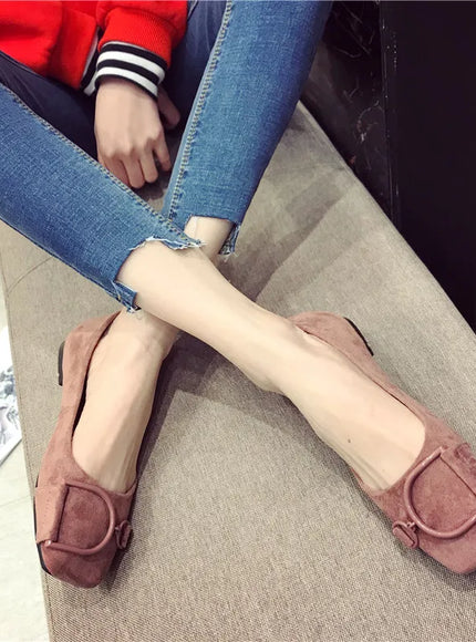 Flat Shoes for Women Spring 2023 New Suede
