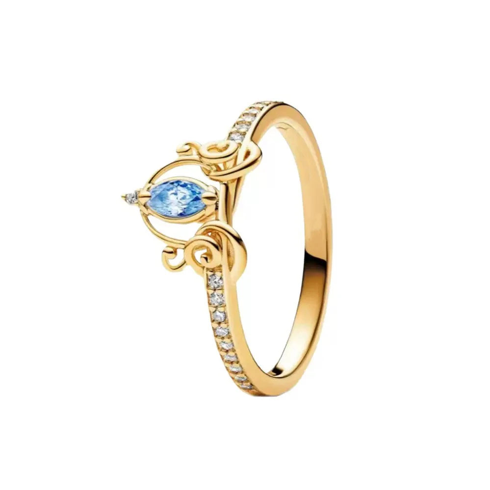 100%925 Pure Silver Disney Hot sale love bowknot ring suitable for women to wear Classic jewellery wedding Valentine's Day gift
