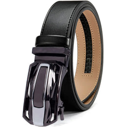 Men Belts Leather Waist Strap Male Automatic Buckle Waistband Mens High Quality Girdle Belts for Women Men Gifts 105 115  125cm