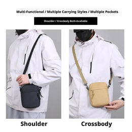 Mens Small Crossbody Sling Bag Chest Bag  Casual Utility Chest Phone Bag Water Resistant Fanny Pack for Running Travel Workout