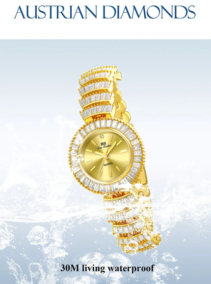 KissIcon UTHAI Mermaid Diamond Waterproof Quartz Watch