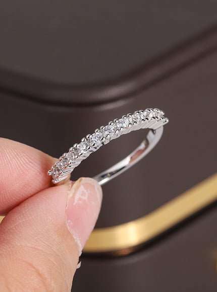 KissIcon 925 Silver Plated Ring - Shiny AAAA Zircon