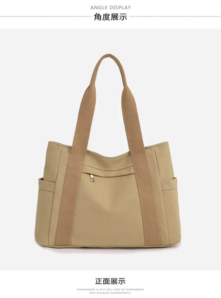 Women's Handbag – Fashionable Canvas Top-handle