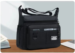 New Mens Crossbody Bag Single Shoulder Bags Big Capacity Multi-Pockets Storage Bag Fashion Handbag Business Crossbody Bags