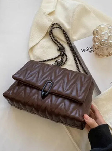 Full Grain Leather Crossbody – Parisian Petite Tweed