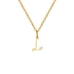 Dainty Heart Initial Necklace for Women, Gold Plated A-Z Letter Pendant, Waterproof Stainless Steel Monogram Jewelry, Personaliz