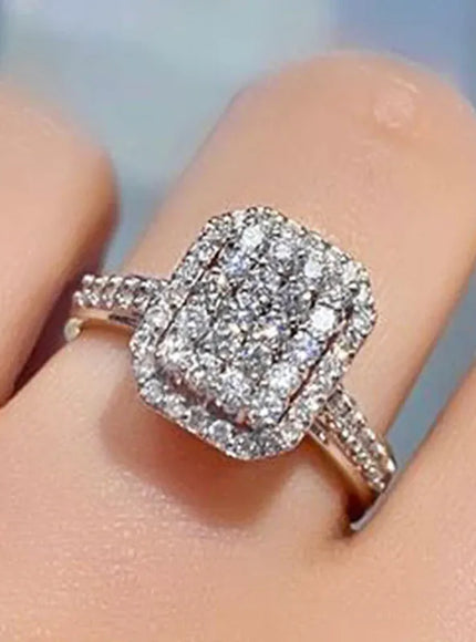 Kissicon Ne'w Bling Wedding Ring – Square