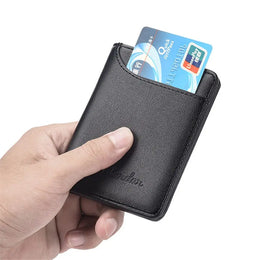Men Bussiness Wallet Short Skin Wallets Purses PU Leather Money Clips Thin Wallet For Men Purses ID Card Holder Fashion