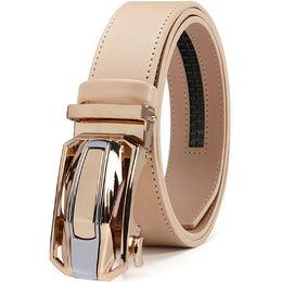 Men Belts Leather Waist Strap Male Automatic Buckle Waistband Mens High Quality Girdle Belts for Women Men Gifts 105 115  125cm