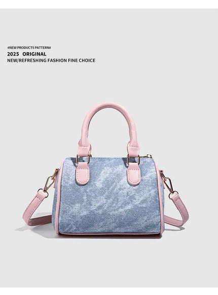 KissICON SKY BLUE / (20cm<Max Length<30cm) Dusty Dawn Pink Pillow Women's Denim Multi-way