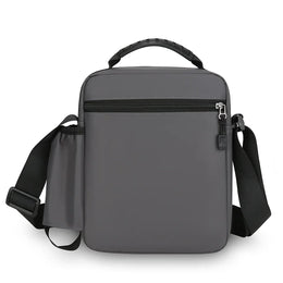 Mens Nylon Crossbody Bag Wear Resistant Multi Compartments Adjustable Strap For Hiking Cycling Work Errands Outdoor Daily Carry