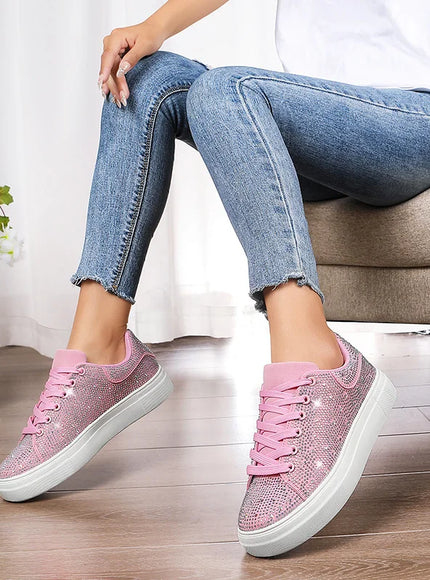 Women's Breathable Mesh Patchwork Lace-Up Sneakers – Casual Trainers