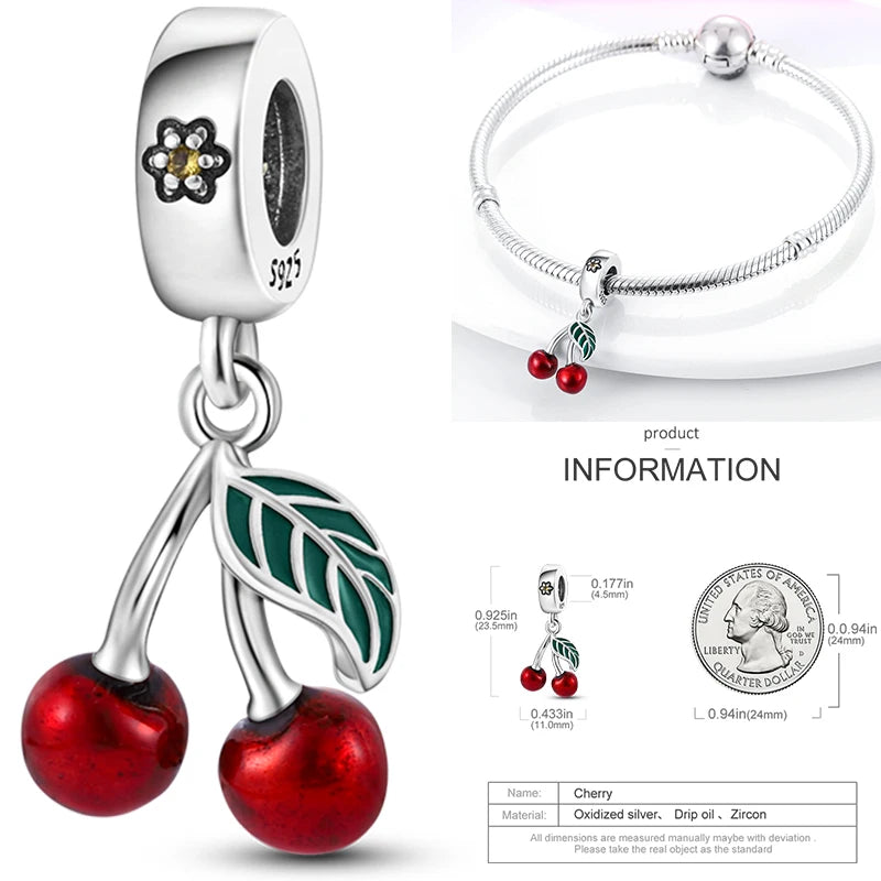 925 Sterling Silver Tree of Life Bead Luminous Firefly Dangle Butterfly Charms Fit Original Bracelet DIY Jewelry Gift for Women