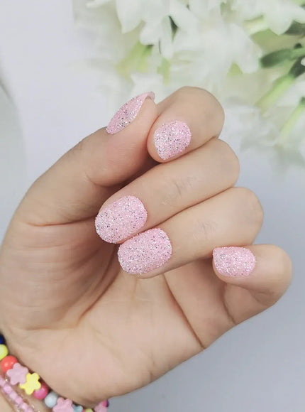Kiss Icon Kids Press On Nails Preglue Glitter