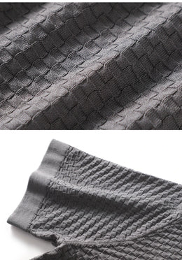Business High-End Quality Men's Silk Pullover Short Sleeved POLO Neck Solid Color Breathable T-Shirt Knit Bottom Top 2023 Summer