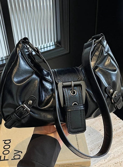 Y2K Retro Pleated Hobo Shoulder Bag for Women Hot Selling Maillard Style Underarm Bag Clutch Handbags for Travel Work Shopping