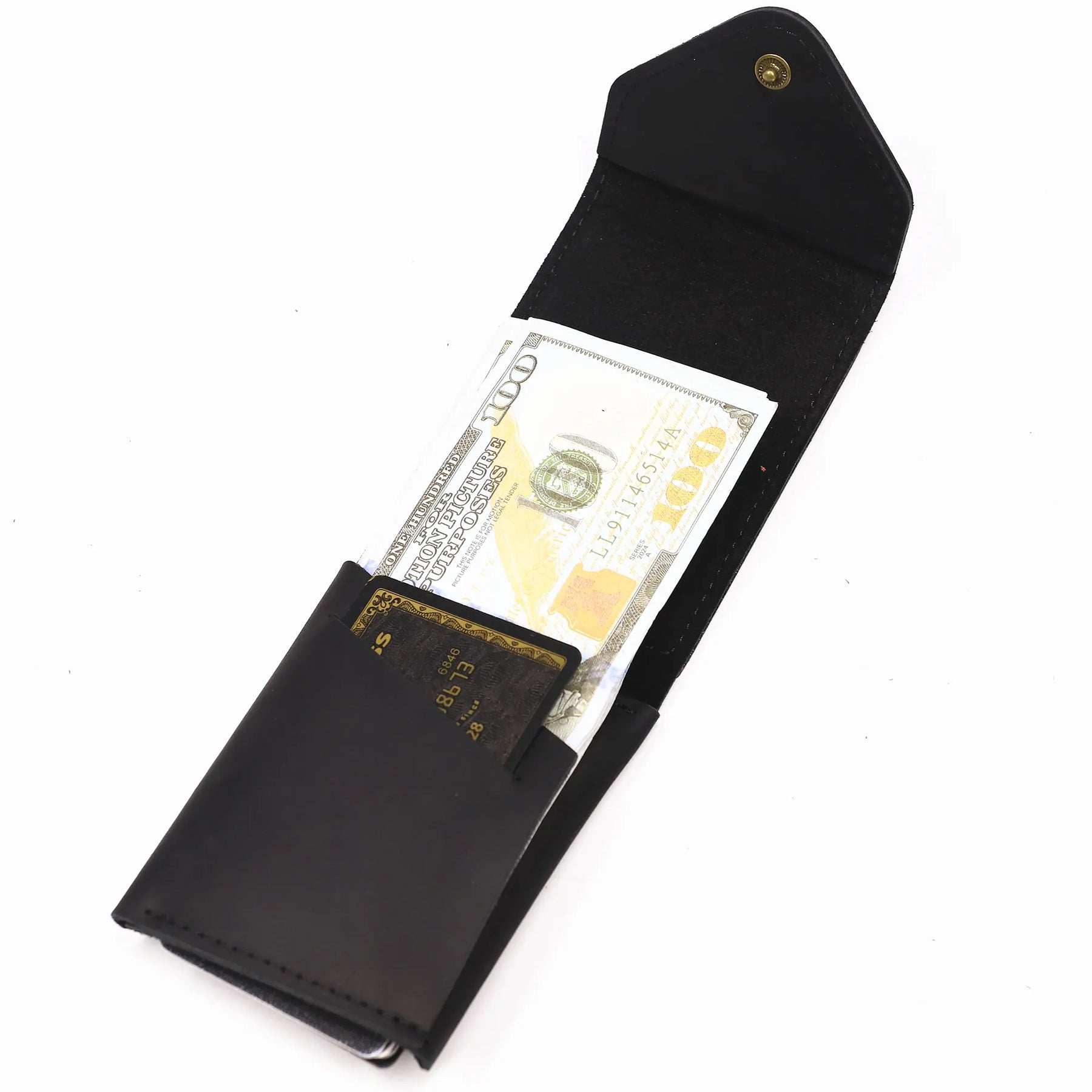 Genuine Leather Wallet For Men Male Real Cowhide Short Slim Minimalist Men's Cash Wallet Credit Card Holder With Flap Closure