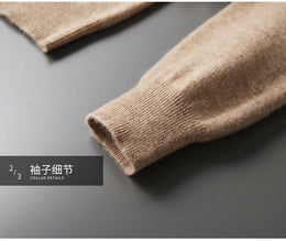 MVLYFLRT Men's One-Piece Ready-to-Wear Hoodie 100% Merino Wool Knitted Sweater Shirt Autumn Winter Casual Large Top Long Sleeved