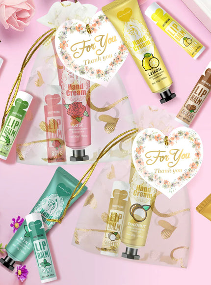 KissICON Gift set 30 sets KissIcon Hand Cream And Lip Balm Set For