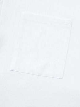2025 Autumn Cross-Border Men's Cotton and Linen Stand Collar Short Sleeved Shirt, Loose Casual Henley Shirt for Men