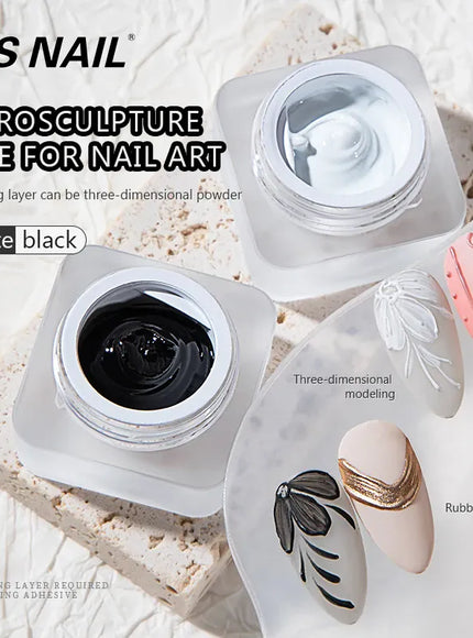 KissICON KissIcon RS Nail Gel Polish 5ml Black White