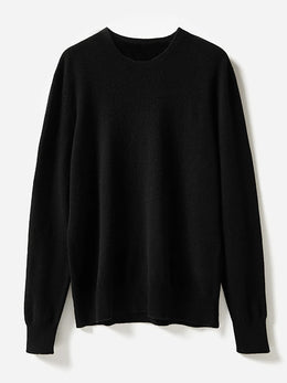 100% Merino Wool Sweater Man O-neck Basic Wool Pullover Autumn Winter Long Sleeve Soft Warm Jumper Smart Casual Knit Popular Top