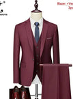 Red wine 3Pcs / 6XL (US 3XL)