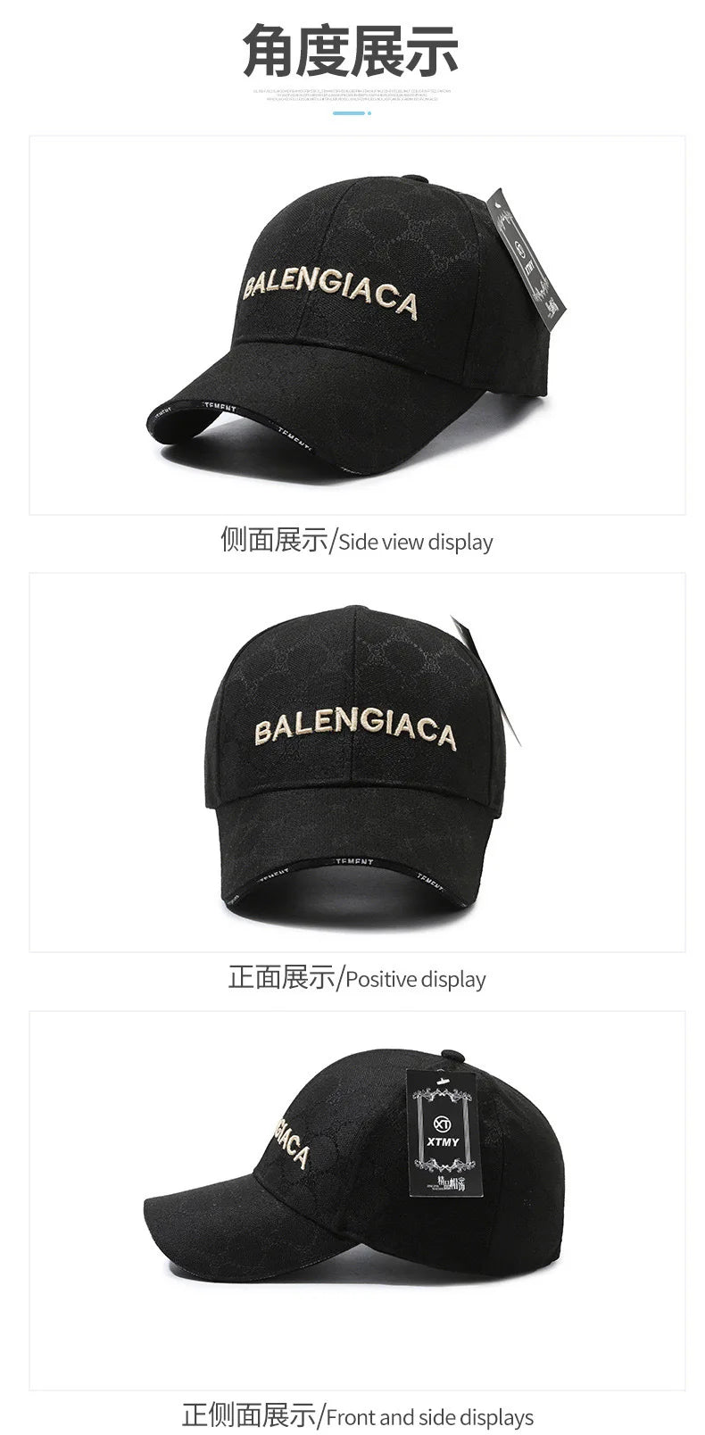 European and American new customers popular retro sunshade letter hat outdoor sports baseball cap men