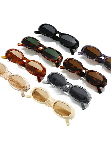 Classic Oval Sunglasses – Minimalist Retro Style