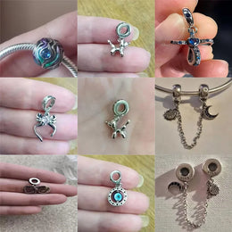 925 Sterling Silver Tree of Life Bead Luminous Firefly Dangle Butterfly Charms Fit Original Bracelet DIY Jewelry Gift for Women