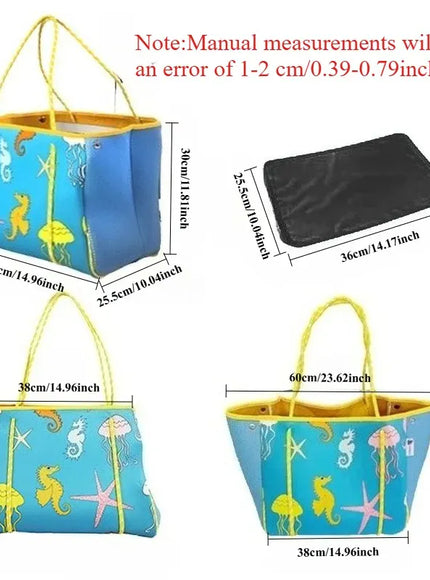 Diving Material Printed Perforated Mommy Handheld Beach