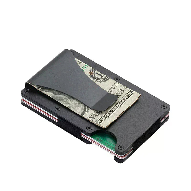 Minimalist Wallet For Men & Women - Slim RFID Wallet, Scratch Resistant, Credit Card Holder & Money Clip, Easily Removable Money