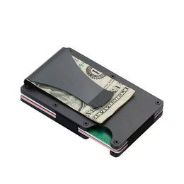 Minimalist Wallet For Men & Women - Slim RFID Wallet, Scratch Resistant, Credit Card Holder & Money Clip, Easily Removable Money