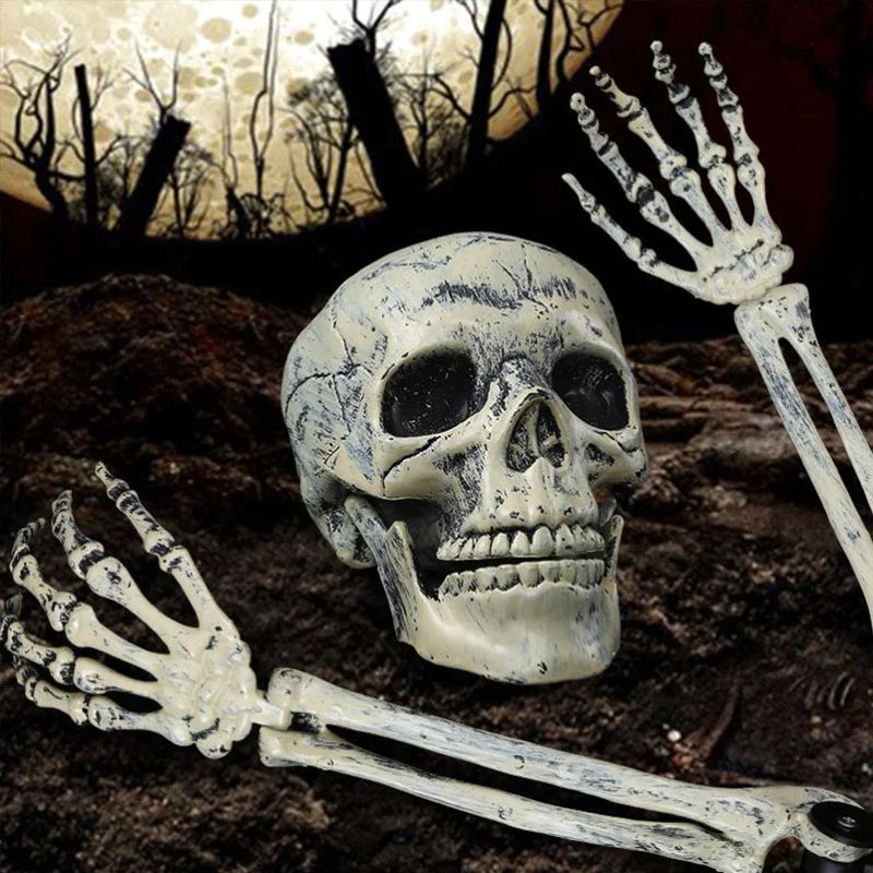 Halloween Decorations Scary Props Realistic Skeleton Skull & Hands Halloween Home Decor Yard Prank Festivals Party Supplies