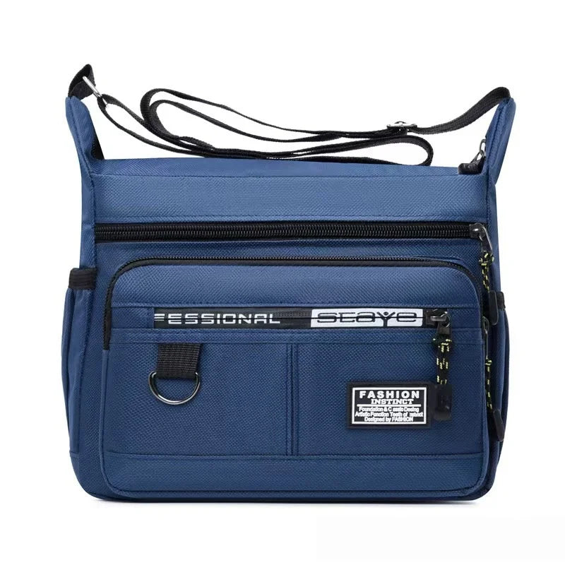 New Mens Crossbody Bag Single Shoulder Bags Big Capacity Multi-Pockets Storage Bag Fashion Handbag Business Crossbody Bags